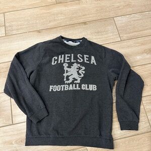 Chelsea Football Club Men's Gray Crewneck Sweater, L